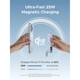 UGREEN PB773 MagFlow 10.000mAh 25W, Banco de potencia plateado
