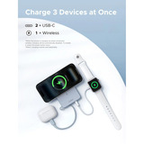 UGREEN PB773 MagFlow 10.000mAh 25W, Banco de potencia plateado