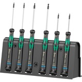 Wera 2052/6 Hexagon Juego Destornillador estándar negro/Verde, Negro / Azul