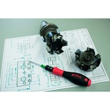 Wiha TorqueVario-S 34614, Destornillador negro/Rojo