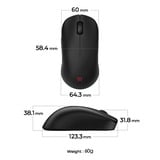 Zowie ZOWIE U2-DW ratón Juego mano derecha RF inalámbrico 3200 DPI, Ratones para gaming negro, mano derecha, RF inalámbrico, 3200 DPI, Negro