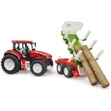 bruder ROADMAX tractor con remolque forestal y 3 troncos, Vehículo de juguete 