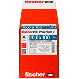 fischer Tornillo para madera PowerFast II 10,0x100 cabeza de plato TX 