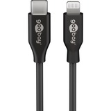 goobay 39447 cable de conector Lightning 2 m Negro negro, 2 m, Lightning, USB C, Macho, Macho, Negro