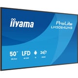 iiyama LH5064UHS-B1AG pantalla de señalización Pantalla plana para señalización digital 127 cm (50") Wifi 500 cd / m² 4K Ultra HD Negro Procesador incorporado Android 24/7, Pantalla de gran formato negro (mate), Pantalla plana para señalización digital, 127 cm (50"), 3840 x 2160 Pixeles, Wifi, 24/7