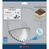 Bosch 2 608 837 699 hoja de sierra circular 18,4 cm 1 pieza(s) Punta de carburo de tungsteno (TCT), Madera noble, Madera blanda, 18,4 cm, 1,6 cm, 1,1 mm, 7900 RPM