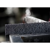 Bosch 2 608 901 235 papel de lija Rollo abrasivo Grano medio 1 pieza(s), Hoja de lija negro, Rollo abrasivo, Grano medio, Vellón, Trabajo de acabado, Eliminación de pintura, Metal, Madera, Negro