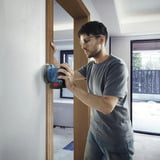 Bosch Lijadora excéntrica inalámbrica GEX 185-LI Professional, 18 Voltios, Lijadora orbital azul/Negro