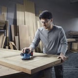 Bosch Lijadora excéntrica inalámbrica GEX 185-LI Professional, 18 Voltios, Lijadora orbital azul/Negro