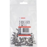 Bosch Punta de atornillar extra dura, Bit 25 pieza(s), Torx, T20, Acero, 25 mm, 25,4 / 4 mm (1 / 4")