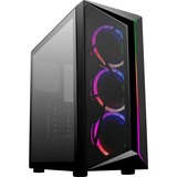 Cooler Master CMP 510 Midi Tower Negro, Cajas de torre negro, Midi Tower, PC, Negro, ATX, micro ATX, Mini-ITX, Plástico, Acero, Vidrio templado, Multi