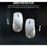 Corsair M75 WIRELESS, Ratones para gaming blanco