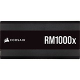 Corsair RM1000x unidad de fuente de alimentación 1000 W 24-pin ATX ATX Negro, Fuente de alimentación de PC negro, 1000 W, 100 - 240 V, 47 - 63 Hz, 12 - 6 A, 150 W, 999,6 W