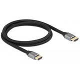 DeLOCK 83995 cable HDMI 1 m HDMI tipo A (Estándar) Gris gris, 1 m, HDMI tipo A (Estándar), HDMI tipo A (Estándar), 3D, 48 Gbit/s, Gris