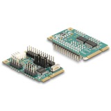DeLOCK Mini PCIe I/O PCIe tamaño completo 1 x Paralelo, 2 x Serie, Tarjeta de interfaz 