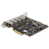 DeLOCK Tarjeta PCI Express x4 a 1 x USB Type-C + 4 x USB Tipo-A, Tarjeta de interfaz 