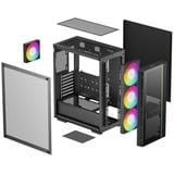 DeepCool R-MATREXX55-BCADA4-G-4, Cajas de torre negro