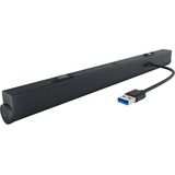 Dell Barra de sonido compacta para conferencias: SB522A negro, 4,5 W, 3,6 W, Negro, Alámbrico, 140 g, 310 mm