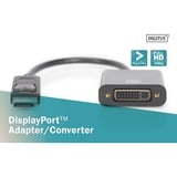 Digitus Adaptador / Convertidor DisplayPort > DVI negro
