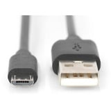 Digitus Cable de conexión USB 2.0 USB-A (conector) > Micro-USB (conector) negro