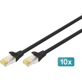 Digitus Conjunto de red 254 mm (10") - 6U, 312 x 300 mm (An x P), Armario IT negro