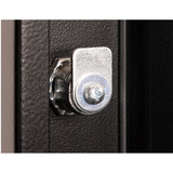 Digitus Puerta frontal de vidrio para carcasa de pared de 19" 12U serie Unique, Panel frontal negro