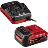 EINHELL Atornillador inalámbrico TE-CD 12/1 Li, 12Volt, Taladro/destornillador rojo/Negro