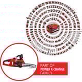 EINHELL FORTEXXA 18/30 4500 RPM Negro, Rojo, Motosierra rojo/Negro, 4500 RPM, 30 cm, 27 cm, 8,9 m/s, Negro, Rojo, 0,16 L