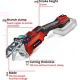 EINHELL GE-GS 18 Li - Solo, 3408290, Serrucho podador rojo/Negro