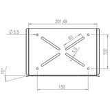 HAGOR HA Cam Holder XXL 86 – 110“, Soporte negro