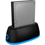ICY BOX IB-1124L-C3 USB 3.2 Gen 1 (3.1 Gen 1) Type-B Negro, Estación de acoplamiento negro, Unidad de disco duro, SSD, SATA, Serial ATA II, Serial ATA III, 2.5,3.5", USB 3.2 Gen 1 (3.1 Gen 1) Type-B, Negro, Plástico