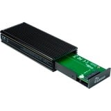 Inter-Tech K-1685 Caja externa para unidad de estado sólido (SSD) Negro M.2, Caja de unidades negro, Caja externa para unidad de estado sólido (SSD), M.2, M.2, 10 Gbit/s, Conexión USB, Negro