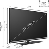 JVC LT-32VQF555D, TV QLED negro