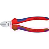 KNIPEX 70 05 160, Alicates de corte rojo/Azul