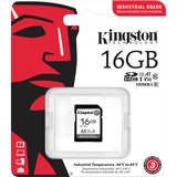Kingston Industrial 16 GB SDHC, Tarjeta de memoria negro