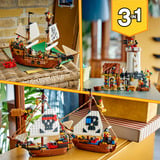 LEGO Creator 3-en-1 Barco pirata legendario, Juegos de construcción 