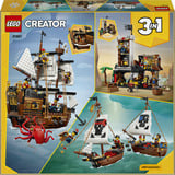 LEGO Creator 3-en-1 Barco pirata legendario, Juegos de construcción 