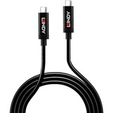 Lindy 43348 cable USB 3 m USB 3.2 Gen 2 (3.1 Gen 2) USB C Negro negro, 3 m, USB C, USB C, USB 3.2 Gen 2 (3.1 Gen 2), 10000 Mbit/s, Negro