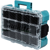 Makita Organizador profundo M, Caja de herramientas azul/Transparente