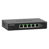 Netgear MS305-100EUS switch No administrado 2.5G Ethernet (100/1000/2500) Negro, Interruptor/Conmutador No administrado, 2.5G Ethernet (100/1000/2500), Bidireccional completo (Full duplex), Montaje de pared