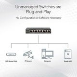 Netgear MS305 No administrado 2.5G Ethernet (100/1000/2500) Negro, Interruptor/Conmutador No administrado, 2.5G Ethernet (100/1000/2500), Bidireccional completo (Full duplex), Montaje de pared