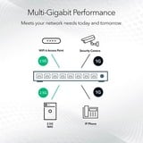 Netgear MS305 No administrado 2.5G Ethernet (100/1000/2500) Negro, Interruptor/Conmutador No administrado, 2.5G Ethernet (100/1000/2500), Bidireccional completo (Full duplex), Montaje de pared