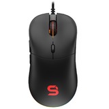 SPC Gear GEM Plus ratón mano derecha USB tipo A Óptico 19000 DPI, Ratones para gaming negro, mano derecha, Óptico, USB tipo A, 19000 DPI, Negro