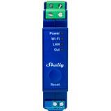 Shelly Pro Dimmer 0/1-10V PM, Interruptor con regulador de voltaje azul