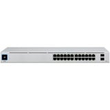 Ubiquiti UniFi 24-Port PoE Gestionado L2/L3 Gigabit Ethernet (10/100/1000) Energía sobre Ethernet (PoE) 1U Plata, Interruptor/Conmutador Gestionado, L2/L3, Gigabit Ethernet (10/100/1000), Energía sobre Ethernet (PoE), Montaje en rack, 1U