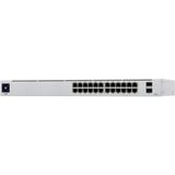 Ubiquiti UniFi 24-Port PoE Gestionado L2/L3 Gigabit Ethernet (10/100/1000) Energía sobre Ethernet (PoE) 1U Plata, Interruptor/Conmutador Gestionado, L2/L3, Gigabit Ethernet (10/100/1000), Energía sobre Ethernet (PoE), Montaje en rack, 1U