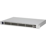 Ubiquiti UniFi USW-PRO-48 switch Gestionado L2/L3 Gigabit Ethernet (10/100/1000) 1U Plata, Interruptor/Conmutador gris, Gestionado, L2/L3, Gigabit Ethernet (10/100/1000), Montaje en rack, 1U