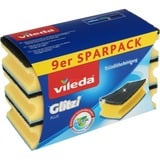 Vileda Glitzi plus limpiador de ollas, con antibac, Esponja amarillo