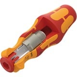 Wera Kraftform Compact VDE 837 i RA Mango con función de trinquete, Destornillador rojo/Amarillo