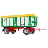Wiking Kröger Remolque basculante de tres lados de dos ejes HKD 302, Automóvil de construcción blanco